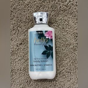 Bath & Body Works Hello Beautiful Body Lotion - Blue and White